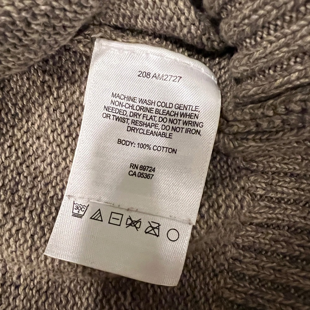Columbia Mens Brown 1/4 Zip Cotton Sweater Ribbed‎ Mock Neck Outdoor Heritage - Picture 5 of 9
